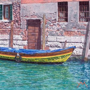 Reflections III/Spring in Venice, oil on panel 20 x 20 cm - Euro 1095.