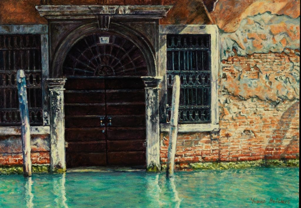 Once upon a time.../ Autumn in Venice, acrylics on panel 20,2x28.8cm (2010) - Sold