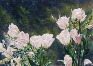 Harry's flowers (1999), watercolour 27 x 38 cm - Sold