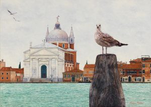 Il Redentore/Autumn in Venice, oil on linen 50 x 70 cm (2009) - Sold