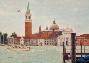 San Giorgio Maggiore/Autumn in Venice, oil on linen 50 x 70 cm (2006) - Sold