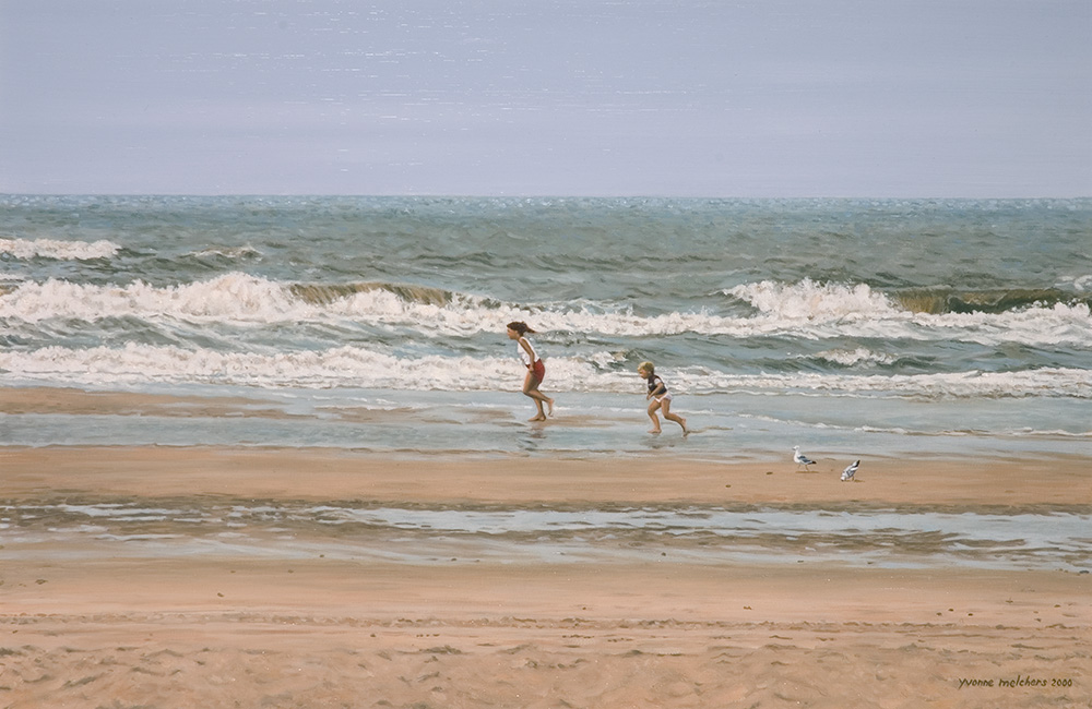 Summer Wind/ North Sea Blues, oil on linen 40x60cm (2000) - Sold